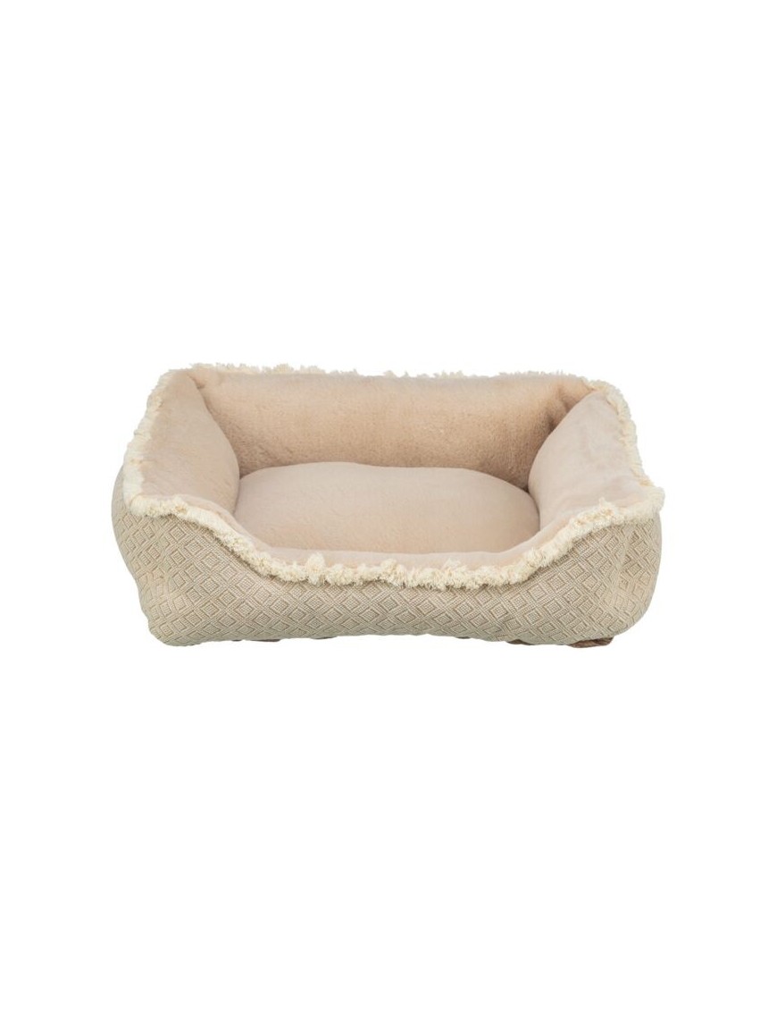 Lit Boho beige carré