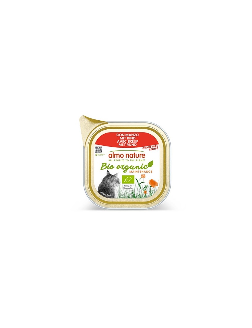 Almo Bio organic Boeuf barquette 85 g