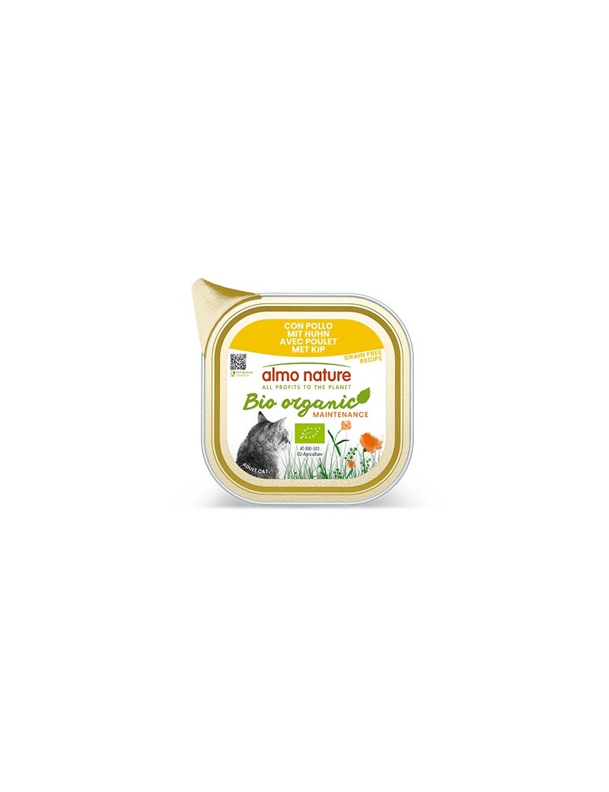 Almo Bio organic Poulet barquette 85 g