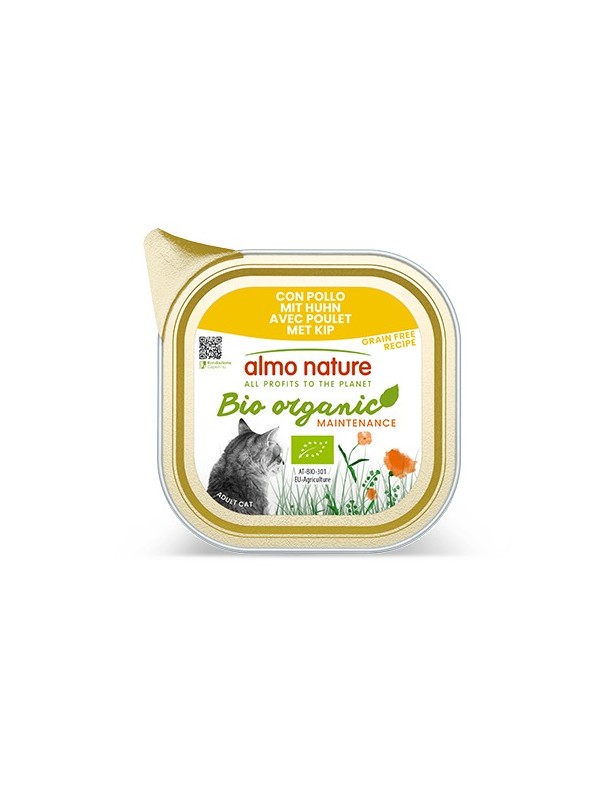 Almo Bio organic Poulet barquette 85 g