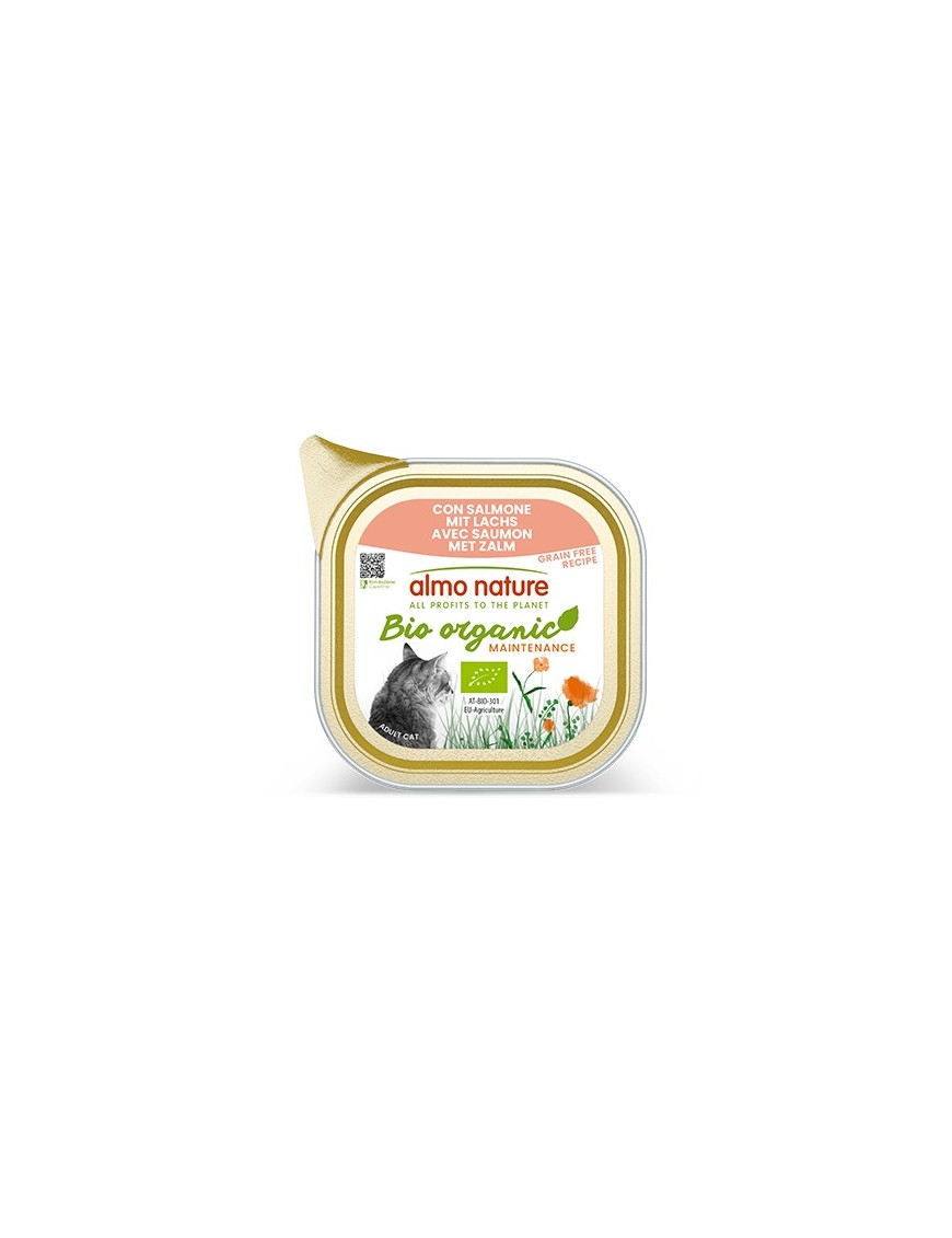 Almo Bio organic Saumon barquette 85 g