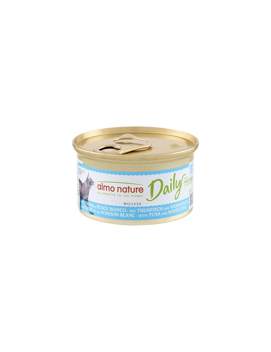 Almo Daily Mousse Thon et poisson blanc boîte 85 g