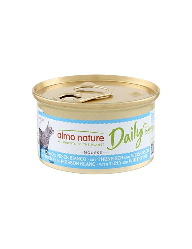 Almo Daily Mousse Thon et poisson blanc boîte 85 g