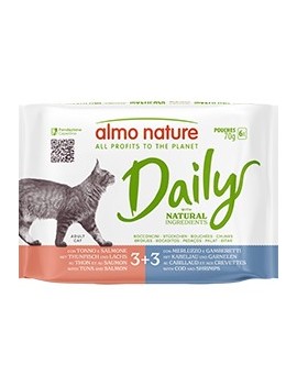Almo Multi Daily Thon&saumon, Cabillaud&crevettes 6x70 g