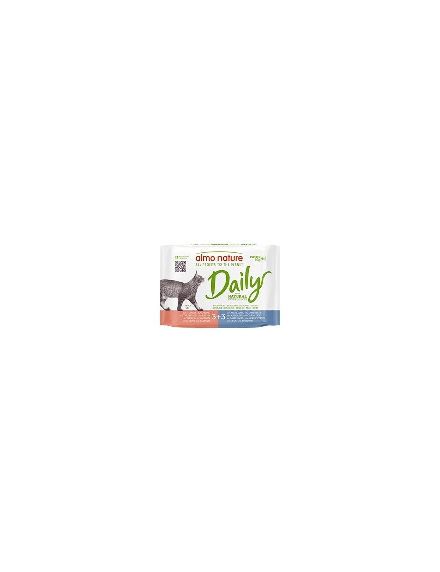 Almo Multi Daily Thon&saumon, Cabillaud&crevettes 6x70 g