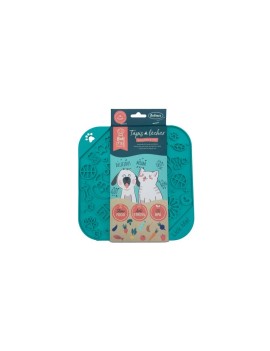 Tapis à lécher, bleu