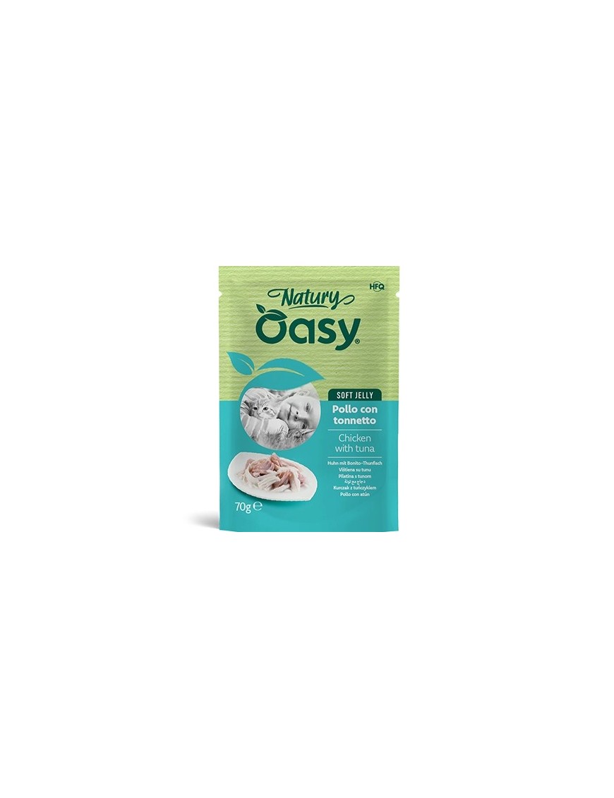 Oasy Natural Adulte Poulet & thon sachet 70 g