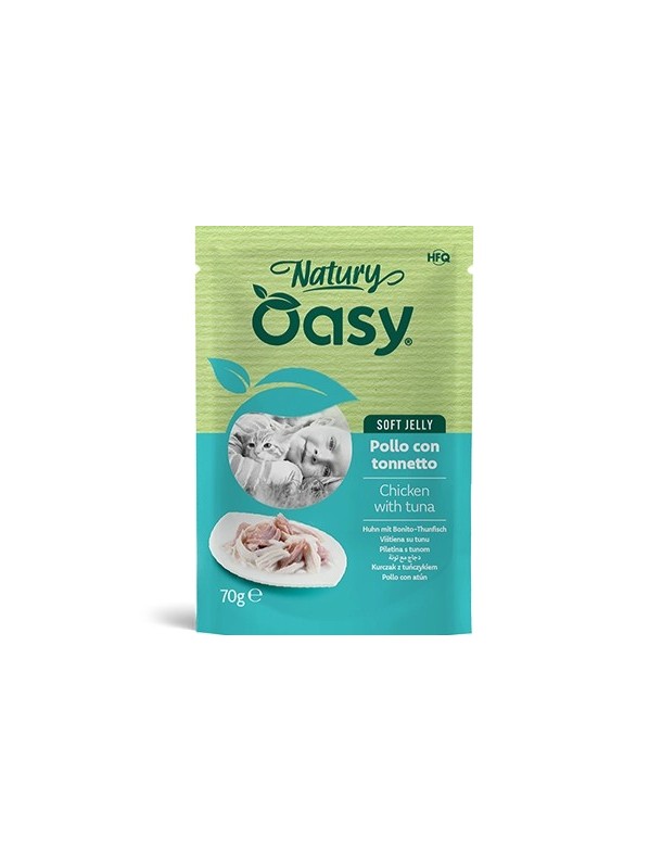 Oasy Natural Adulte Poulet & thon sachet 70 g