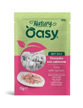 Oasy Natury Adulte Thon/saumon sachet gelée 70 g