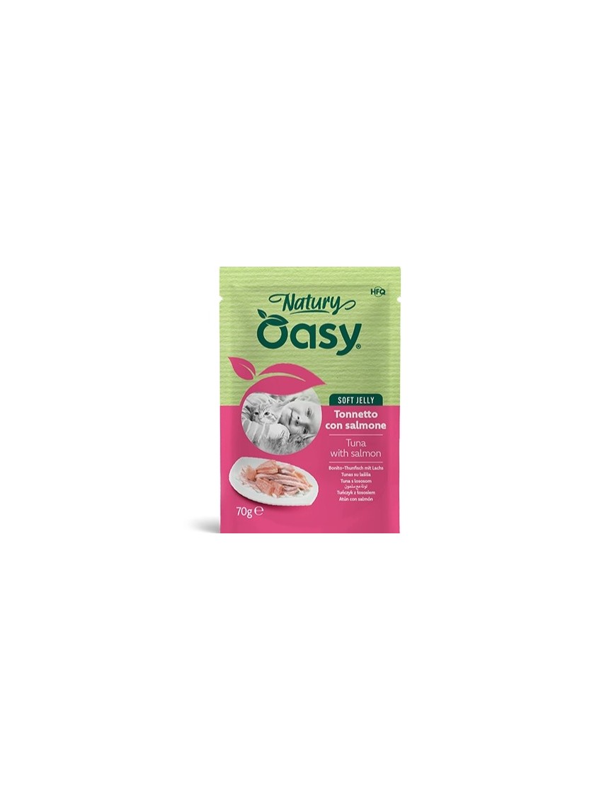 Oasy Natury Adulte Thon/saumon sachet gelée 70 g