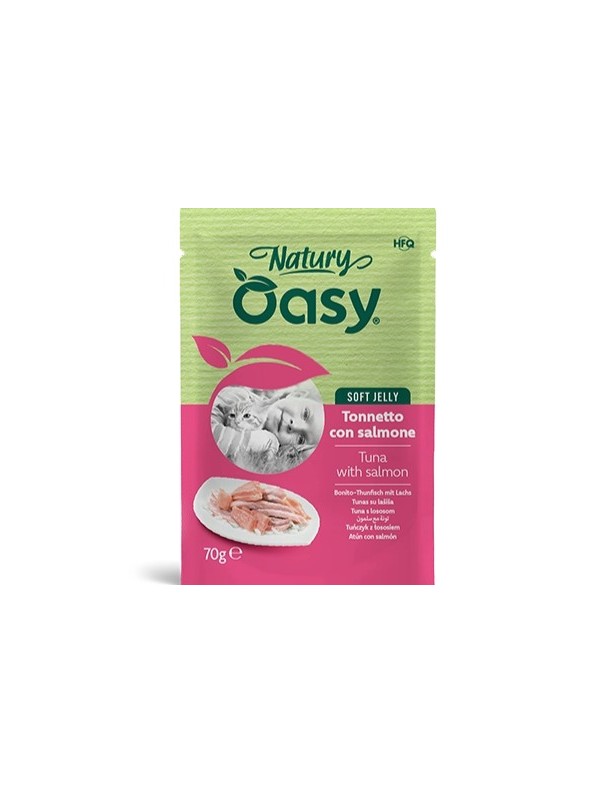Oasy Natury Adulte Thon/saumon sachet gelée 70 g