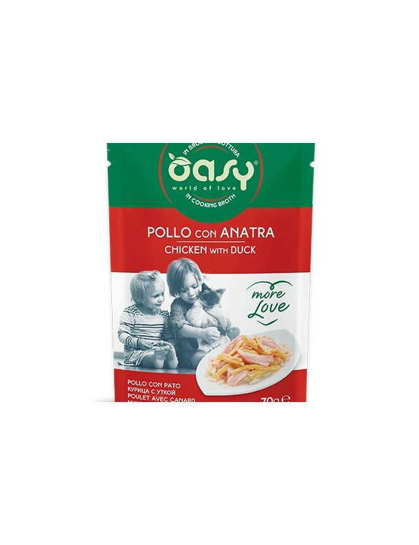 Oasy More Love Adulte Poulet & canard sachet 70 g