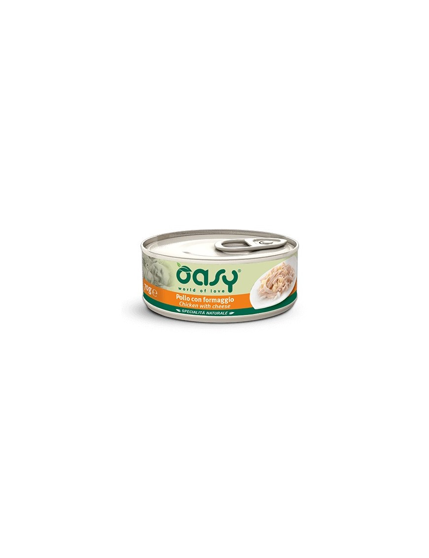 Oasy Natural Adulte Poulet & fromage boîte 70 g