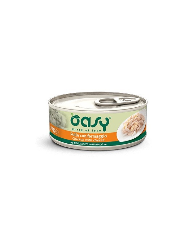 Oasy Natural Adulte Poulet & fromage boîte 70 g