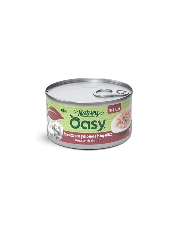 Oasy Natury Soft  Adulte Thon & crevettes boîte gelée 85 g