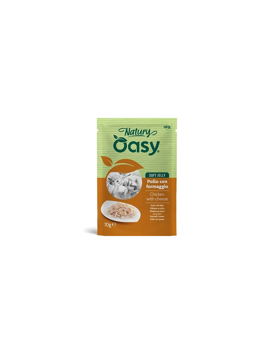 Oasy Natury Adulte Poulet & fromage sachet 70 g