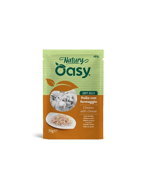 Oasy Natury Adulte Poulet & fromage sachet 70 g