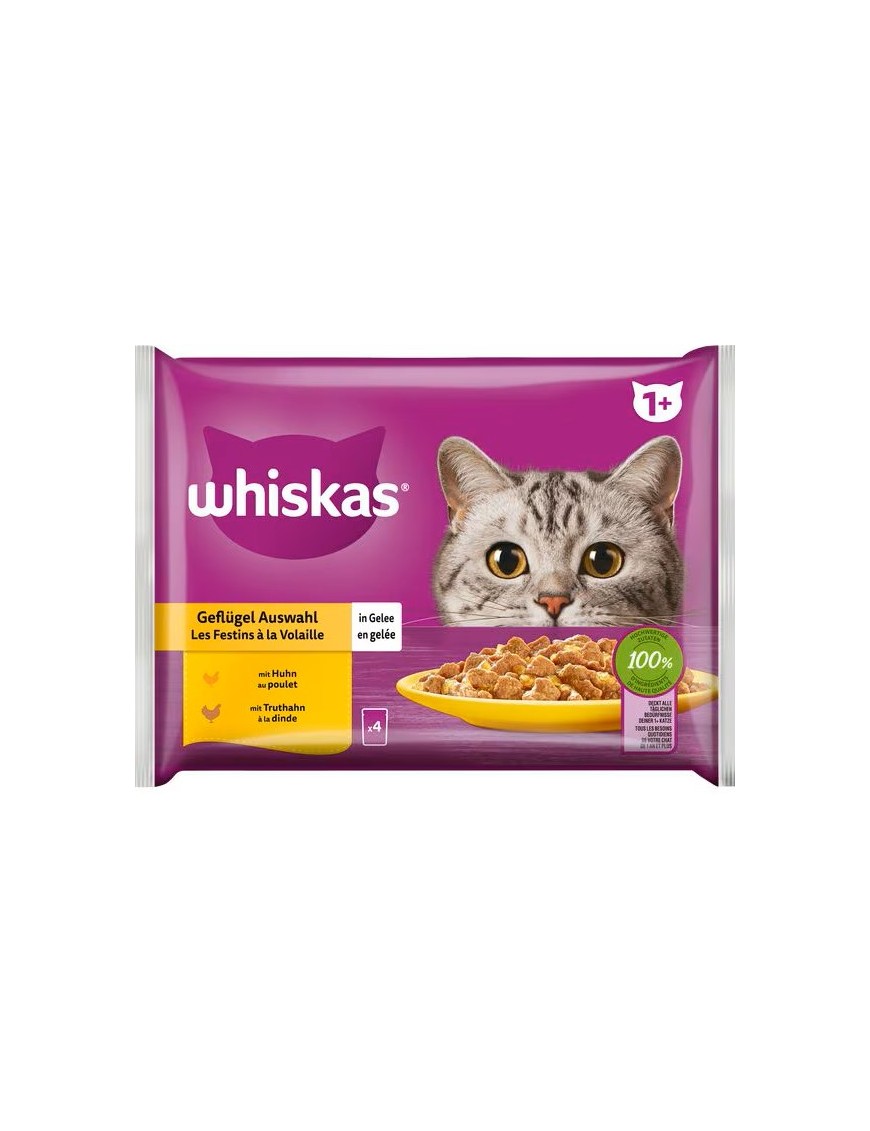 Whiskas Volaille sachet en gelée 4x85 g