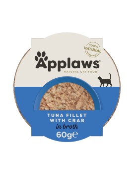 Applaws Natural Cat Pot Filet de thon avec crabe 60 g