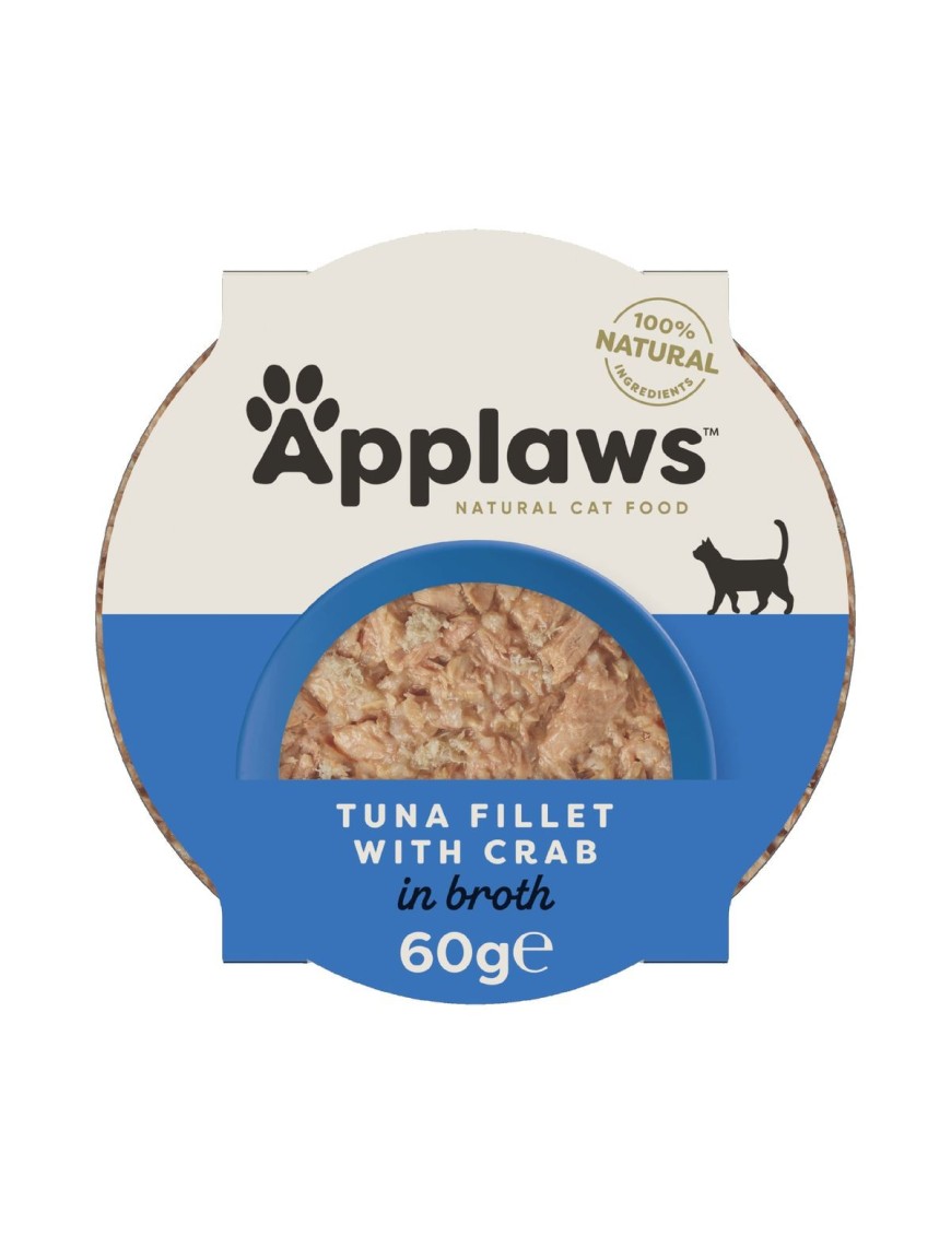 Applaws Natural Cat Pot Filet de thon avec crabe 60 g