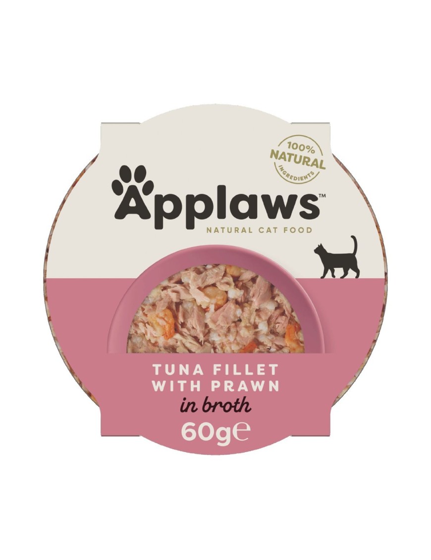 Applaws Natural Cat Pot Filet de thon avec crevettes 60 g