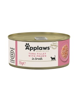 Applaws Natural Cat Filet de thon avec crevettes boîte