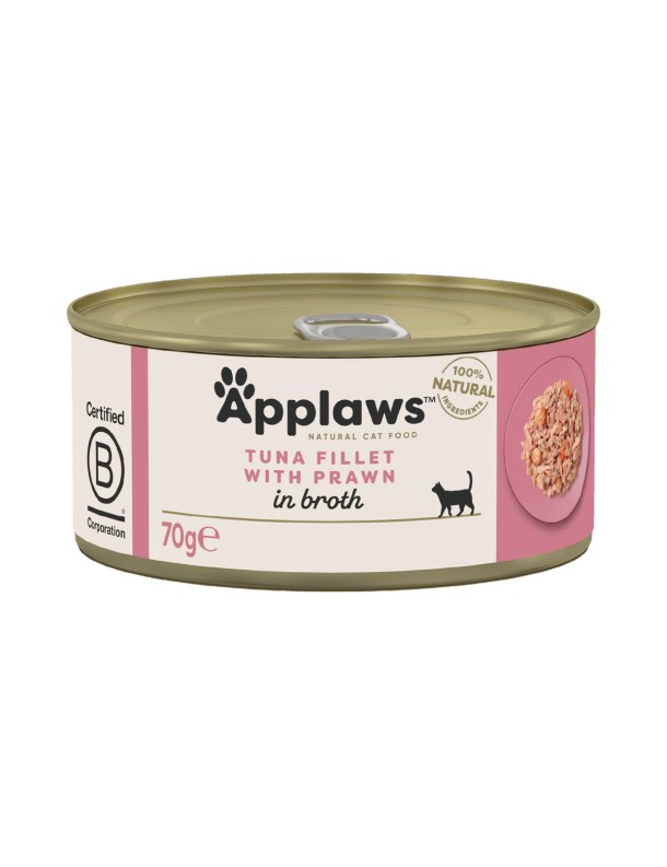 Applaws Natural Cat Filet de thon avec crevettes boîte