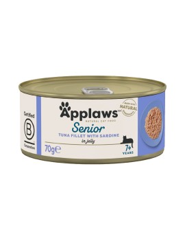Applaws Natural Cat Senior Thon avec sardines boîte 70 g