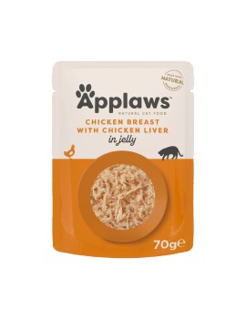 Applaws Natural Cat Blanc et foie de poulet en gelée sachet 70g