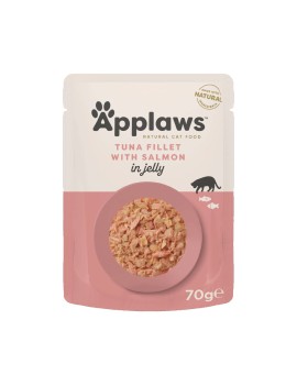 Applaws Natural Cat Thon et saumon en gelée sachet 70g