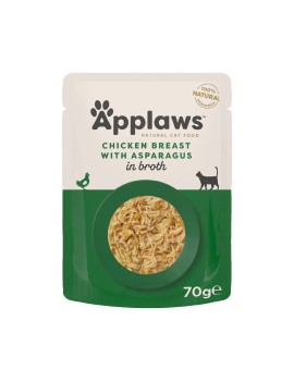 Applaws Natural Cat Blanc de poulet avec asperges sachet 70g