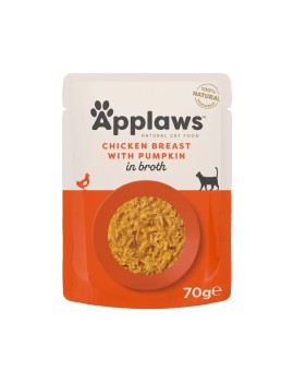Applaws Natural Cat Blanc de poulet avec potiron sachet 70g