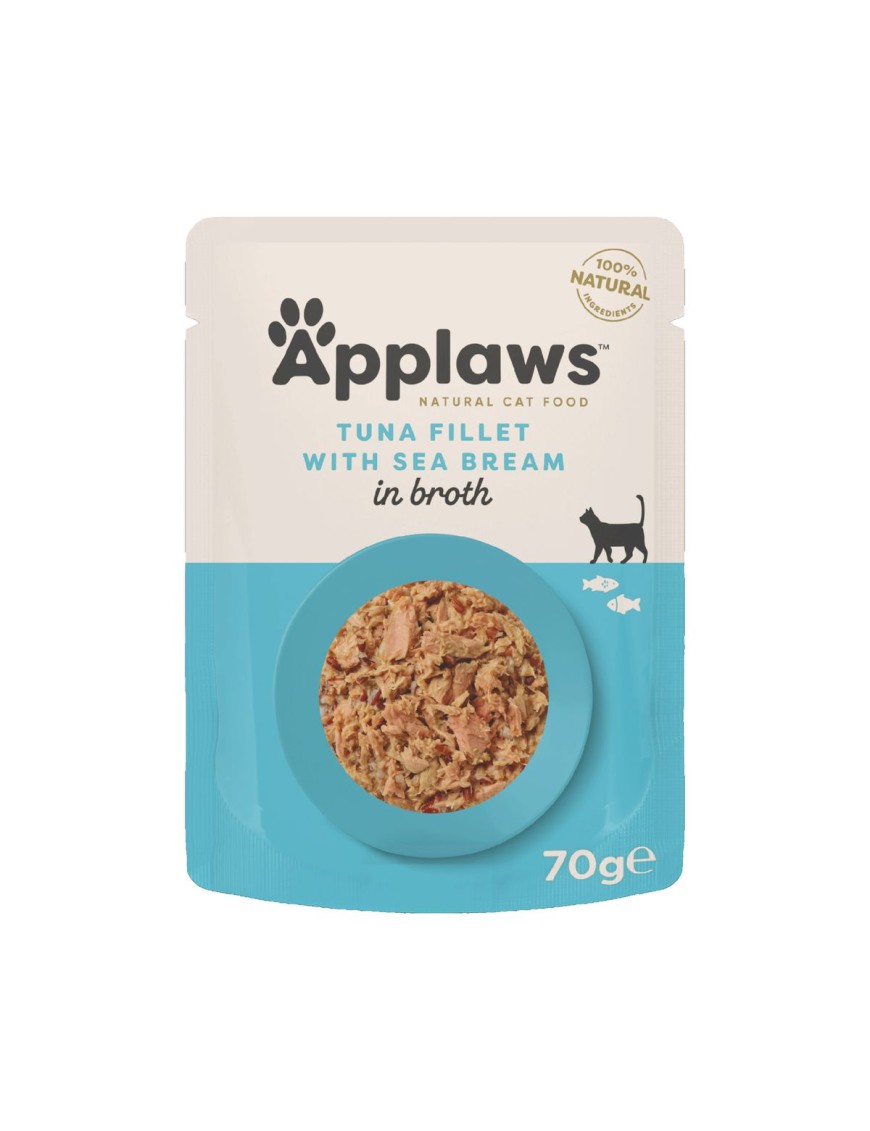 Applaws Natural Cat Filet de thon avec daurade sachet 70g