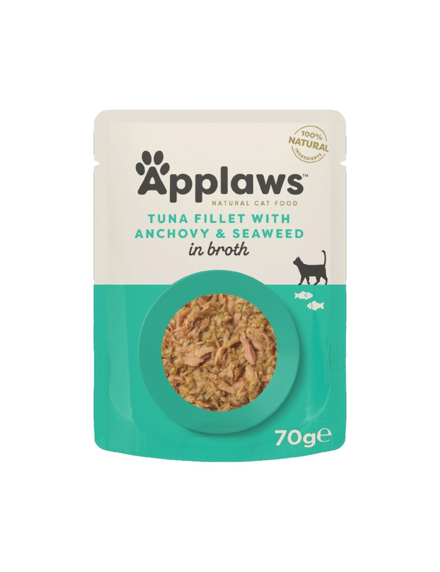 Applaws Natural Cat Filet de thon avec anchois sachet 70g