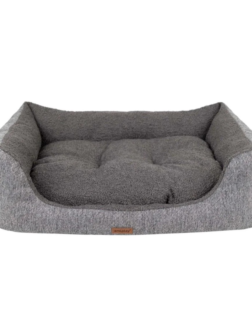 Corbeille grise Malmo 58x46 cm