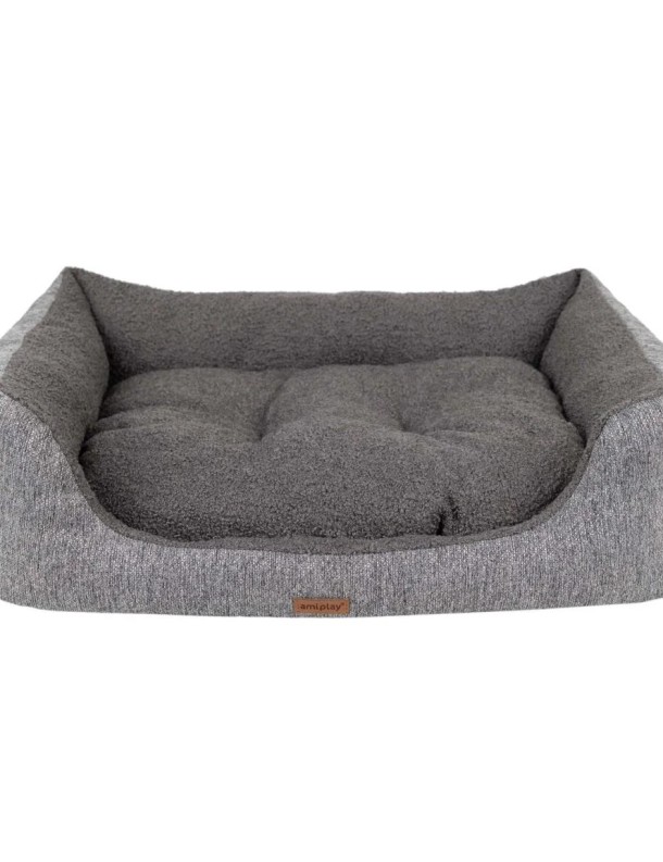 Corbeille grise Malmo 58x46 cm