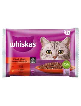 Whiskas Boeuf/poulet sachet en sauce 4x85 g