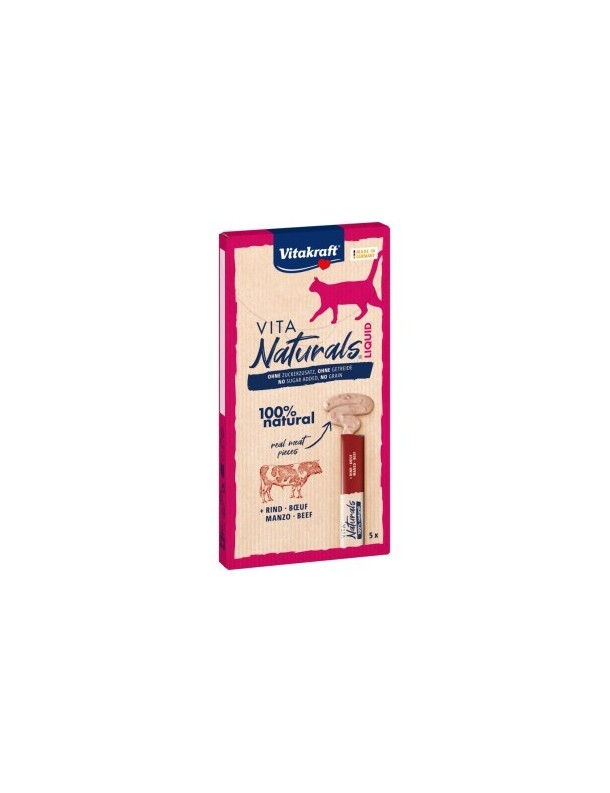 Liquid Snack au boeuf avec morceaux 5x15 g