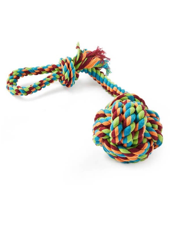 Balle avec corde 25 cm