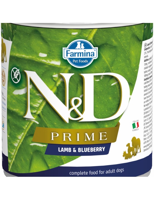 Farmina N&D Prime Agneau&myrtille boîte 285 g