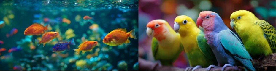 Oiseaux et poissons